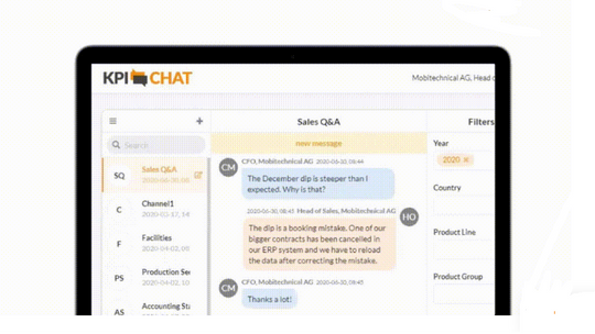 KPI Chat - Reportingplaza.com